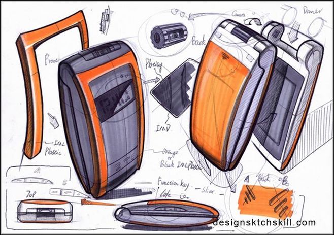 手機(jī)設(shè)計(jì)手繪效果圖在產(chǎn)品設(shè)計(jì)中的關(guān)鍵作用